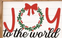 Framed Christmas Sign Workshop - October 21st
