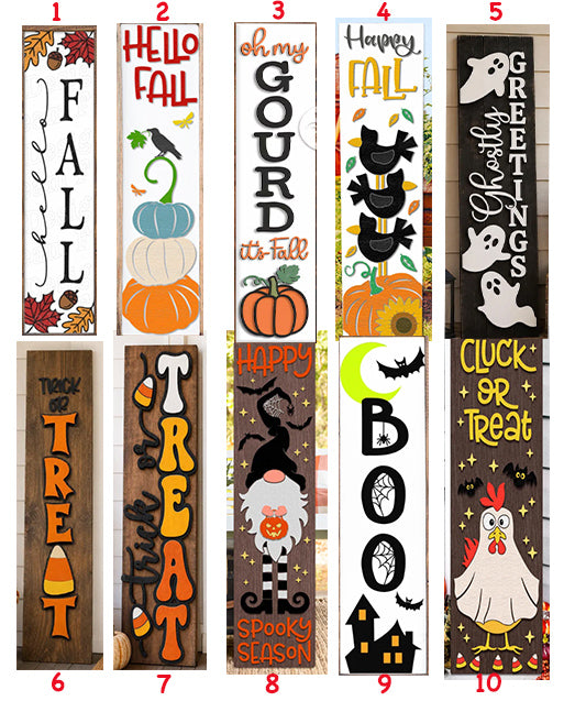 Fall & Halloween Shelf Sitters & Porch Boards - Tuesday October 6th
