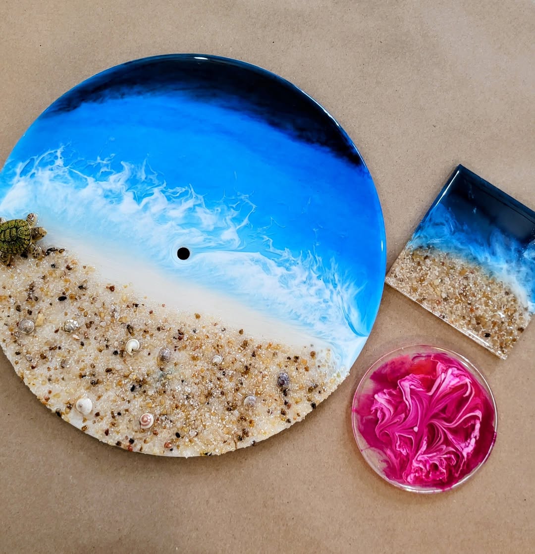 Epoxy Clocks - Beach Theme - June 18th