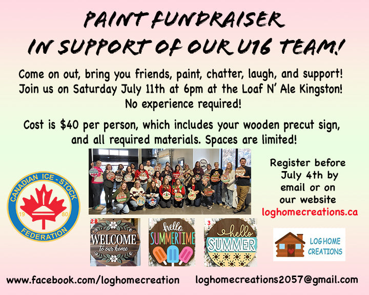 Canadian Ice Stock Federation Fundraising Paint Event - July 11th