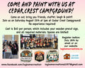Private Camper's Paint Event - Cedar Crest Campground Paint Event - Saturday August 15th