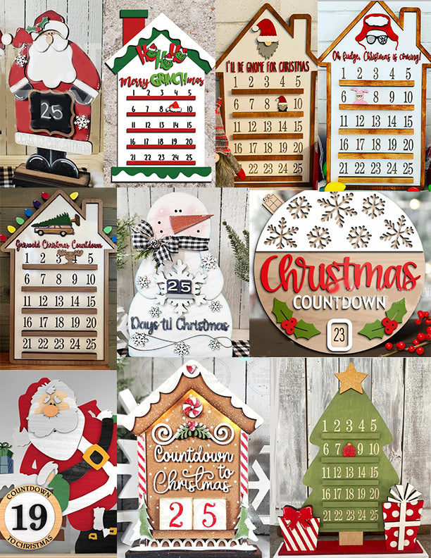 Christmas Countdown & Interchangeable Bench Set Paint Event - November 1st