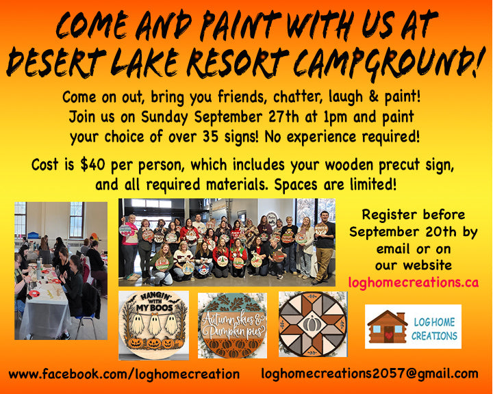 Camper's Paint Event - Desert Lake Resort - September 27th