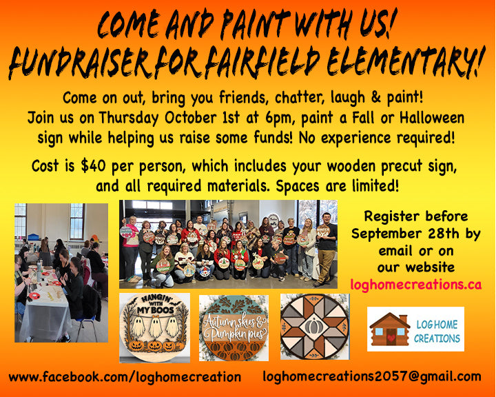FUNDRAISER - Fairfield Elementary School Fall & Halloween Paint Event - OPEN TO THE PUBLIC - October 1st