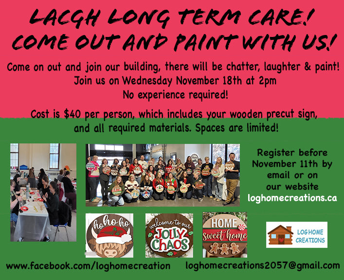 PRIVATE PAINT - LACGH LTC - STAFF, RESIDENTS & FAMILY ONLY - November 18