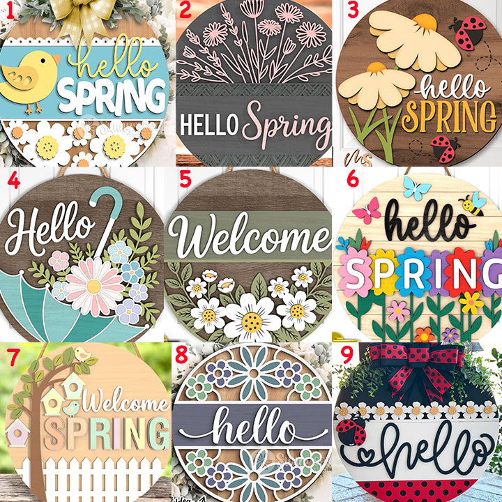 Spring - Blank DIY Wooden Signs