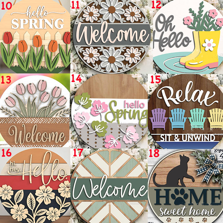 Spring - Blank DIY Wooden Signs