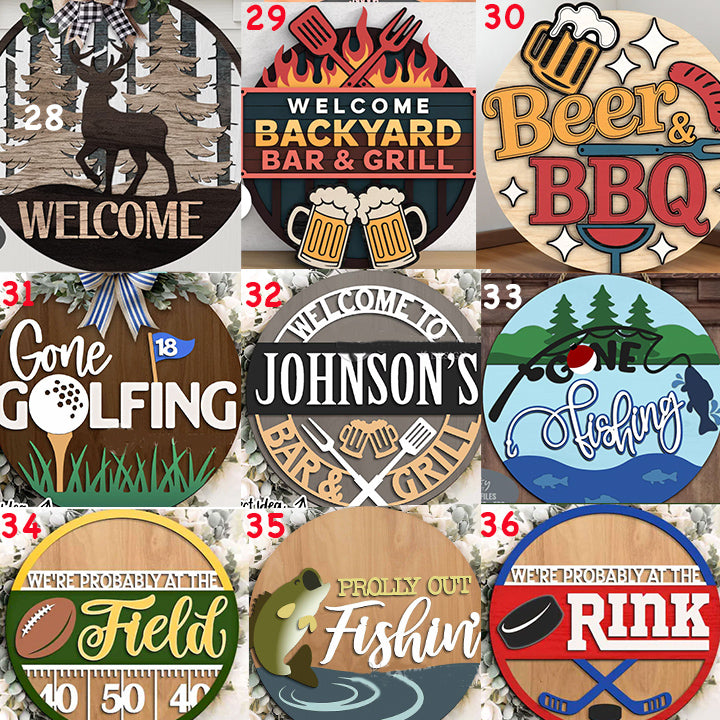 Spring - Blank DIY Wooden Signs