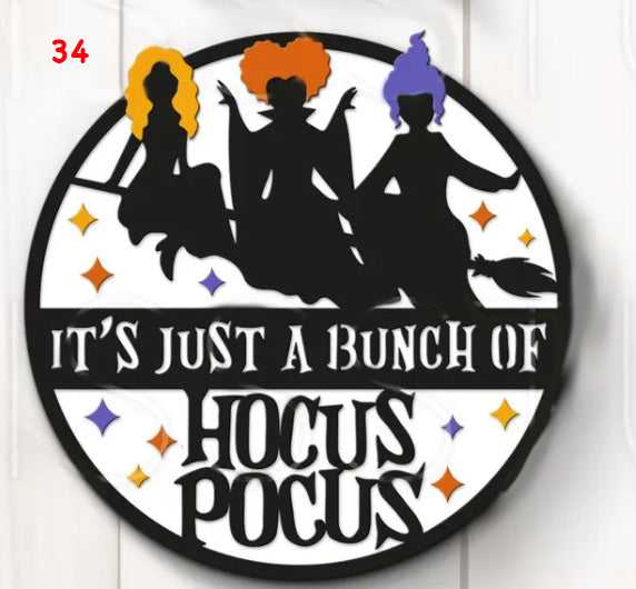 Fall & Halloween Round Signs - ROUND 1 - September 23rd