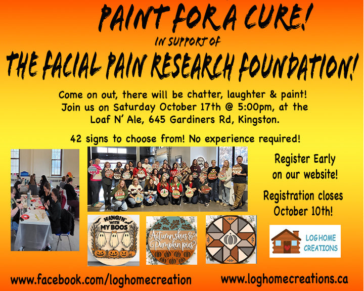 Fundraising Paint - Paint for a Cure in support of The Facial Pain Research Foundation - OPEN TO THE PUBLIC - October 17th