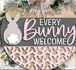 Easter - Blank DIY Round Sign Kits