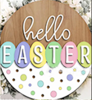 Easter - Blank DIY Round Sign Kits