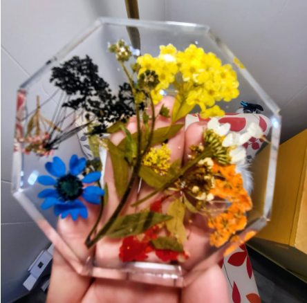 Epoxy Coasters - Playing with Colours & Flowers - August 19th