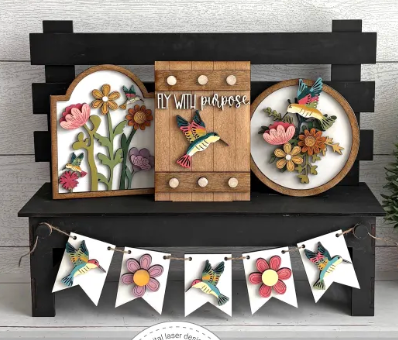 Bench & Sign Sets - Mini Interchangeable