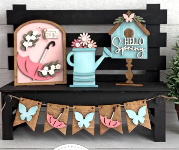 Bench & Sign Sets - Mini Interchangeable