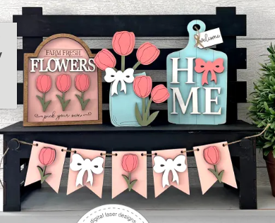 Bench & Sign Sets - Mini Interchangeable