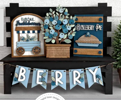 Bench & Sign Sets - Mini Interchangeable