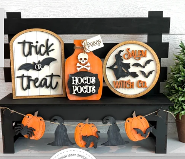 Bench & Sign Sets - Mini Interchangeable