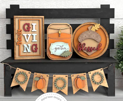 Bench & Sign Sets - Mini Interchangeable