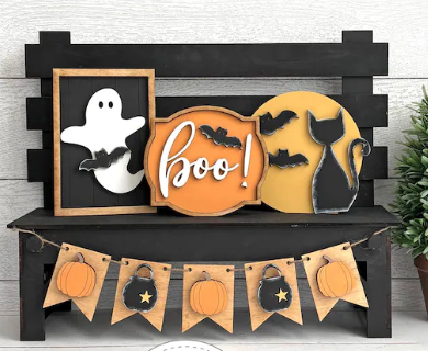 Bench & Sign Sets - Mini Interchangeable
