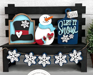 Bench & Sign Sets - Mini Interchangeable