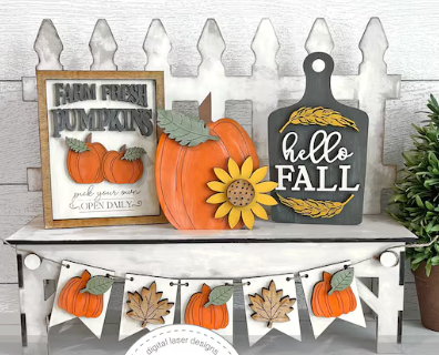 Bench & Sign Sets - Mini Interchangeable