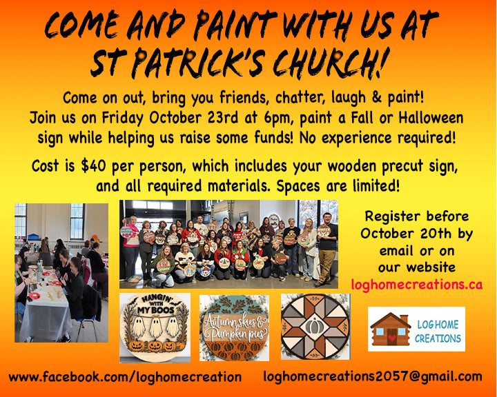 St Patrick's Church Fundraising Paint - OPEN TO THE PUBLIC - October 23rd