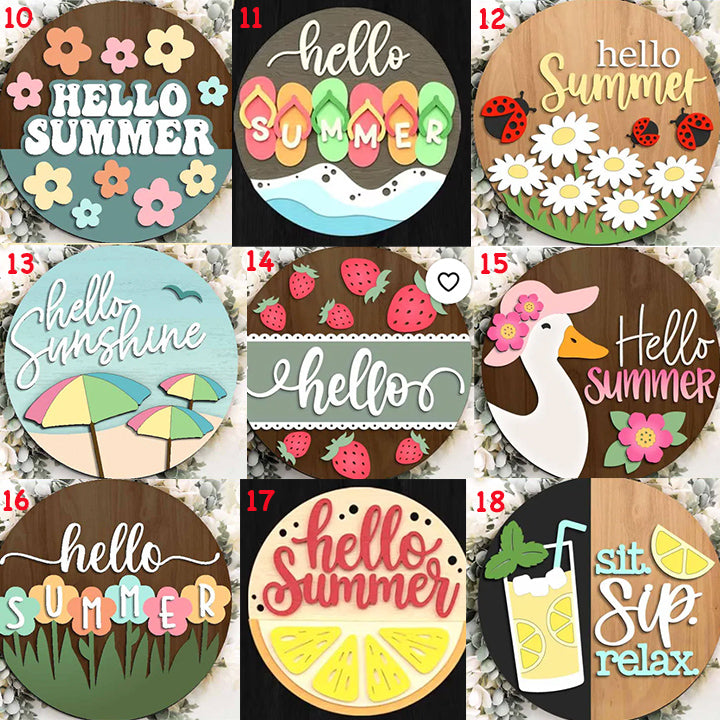 Summer - DIY Blank Wooden Signs