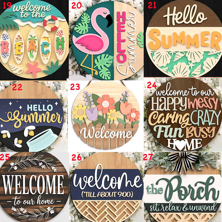 Summer - DIY Blank Wooden Signs
