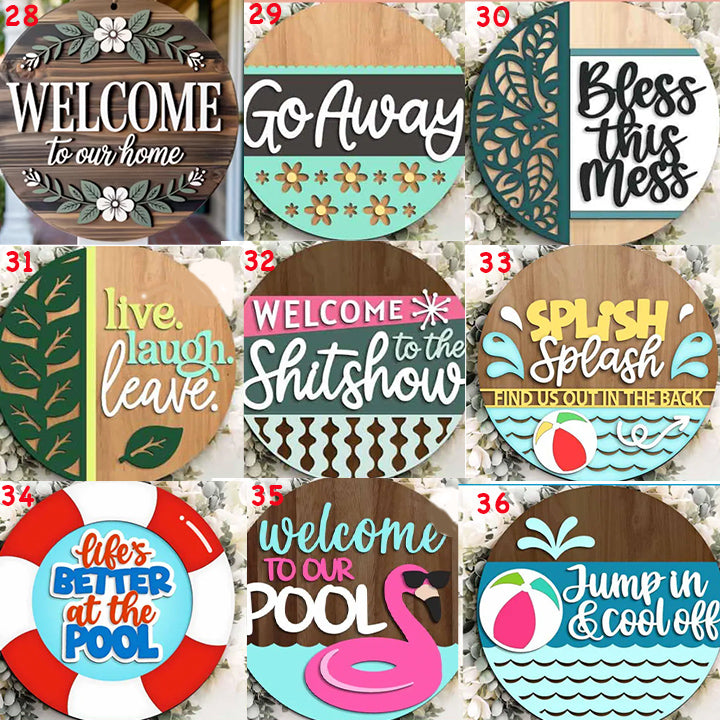 Summer - DIY Blank Wooden Signs
